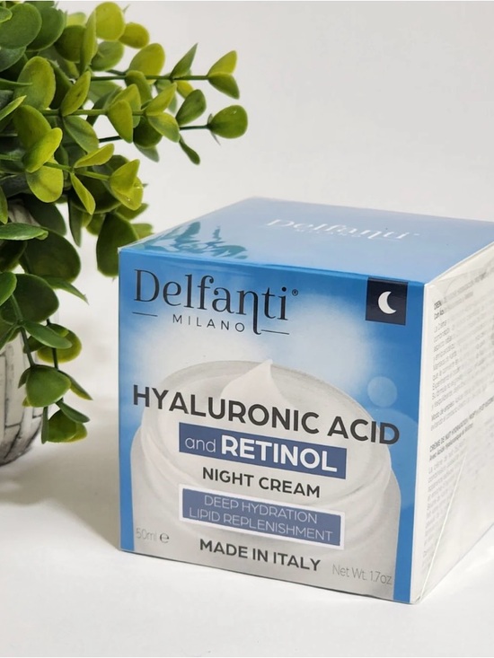 Delfanti Milano Other - Delfanti Hyaluronic Acid Retinol Night Cream Deep Hydration Made In Italy Sealed